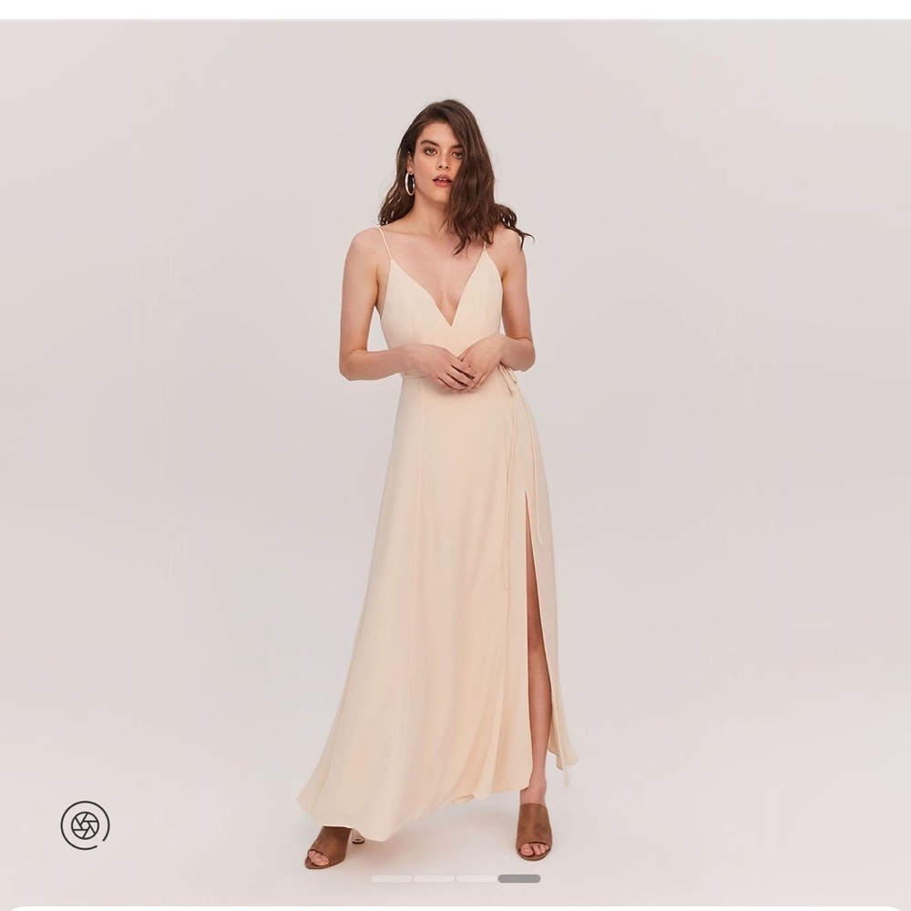 Fame and Partners Tilbury gown in Dark Nude